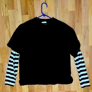 2 piece striped long sleeve